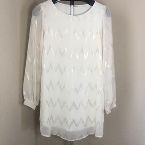 Beverly chevron flowy dress